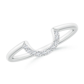 1.2mm GVS2 Prong-Set Diamond U-Shaped Comfort Fit Wedding Band in P950 Platinum