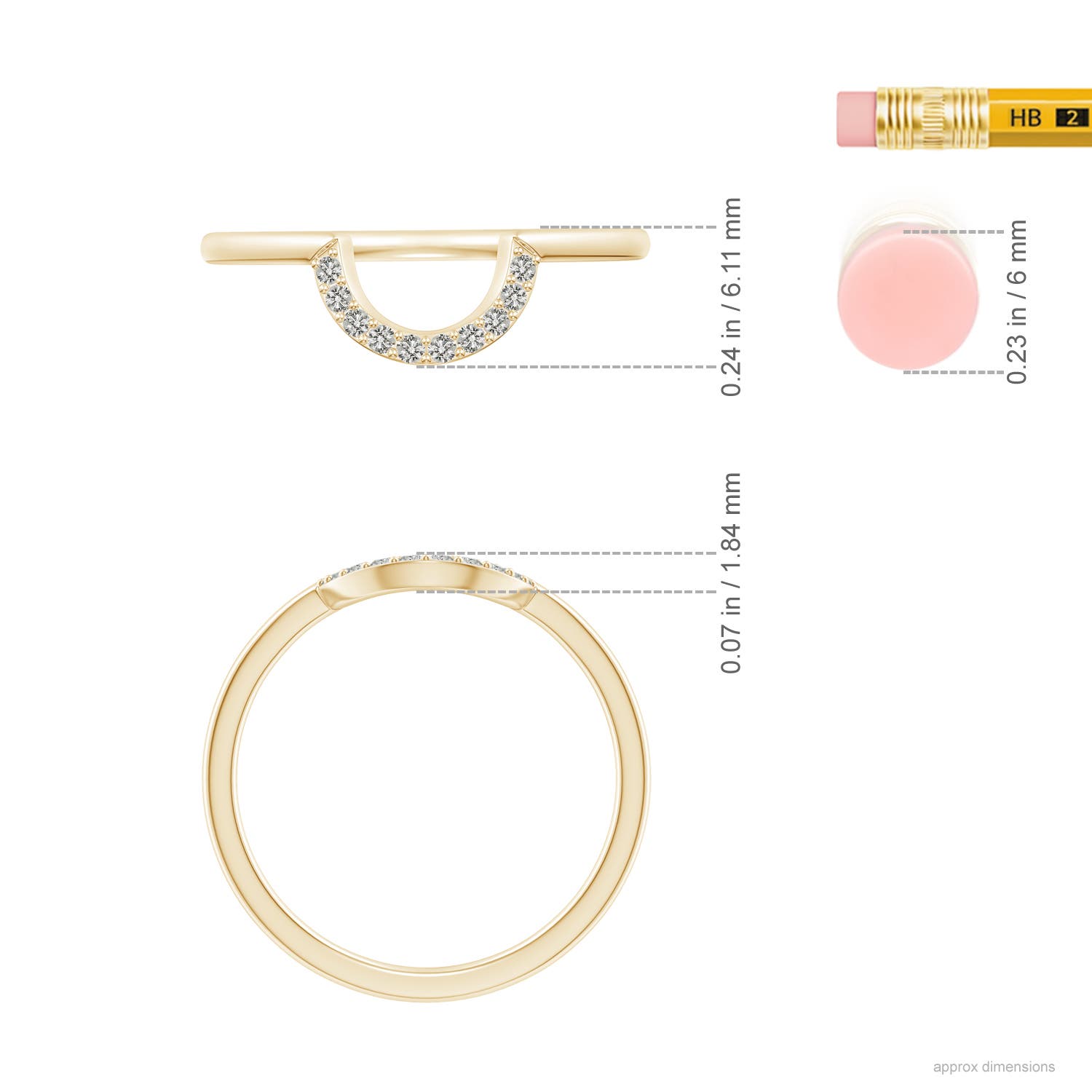 K, I3 / 0.08 CT / 14 KT Yellow Gold