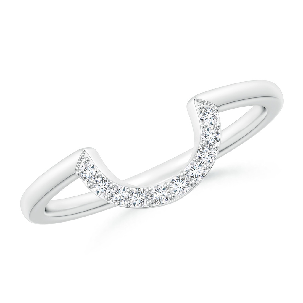 1.3mm GVS2 Prong-Set Diamond U-Shaped Comfort Fit Wedding Band in P950 Platinum