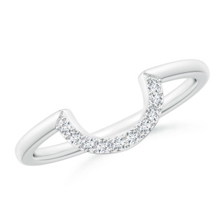 1.3mm GVS2 Prong-Set Diamond U-Shaped Comfort Fit Wedding Band in P950 Platinum