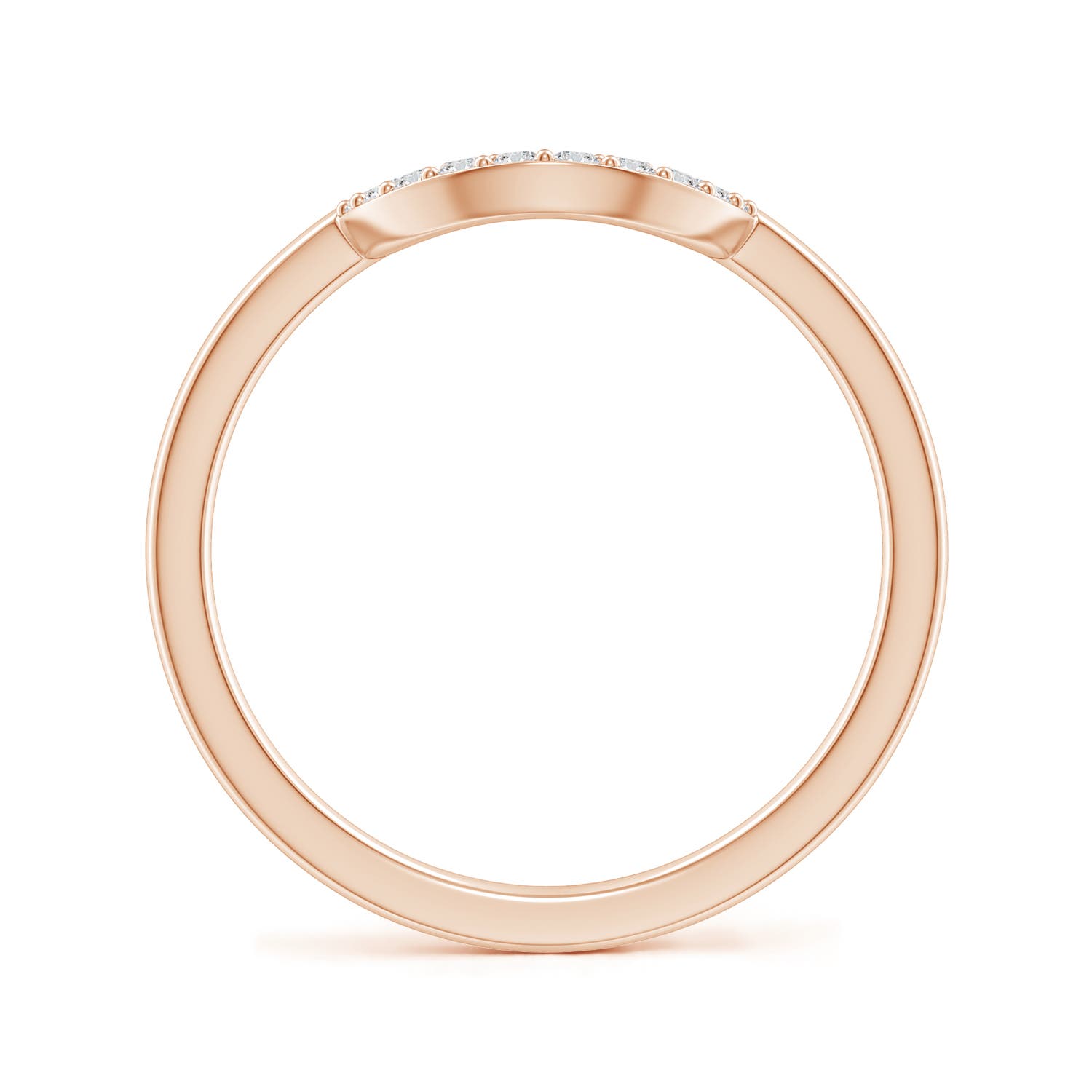 H, SI2 / 0.1 CT / 14 KT Rose Gold