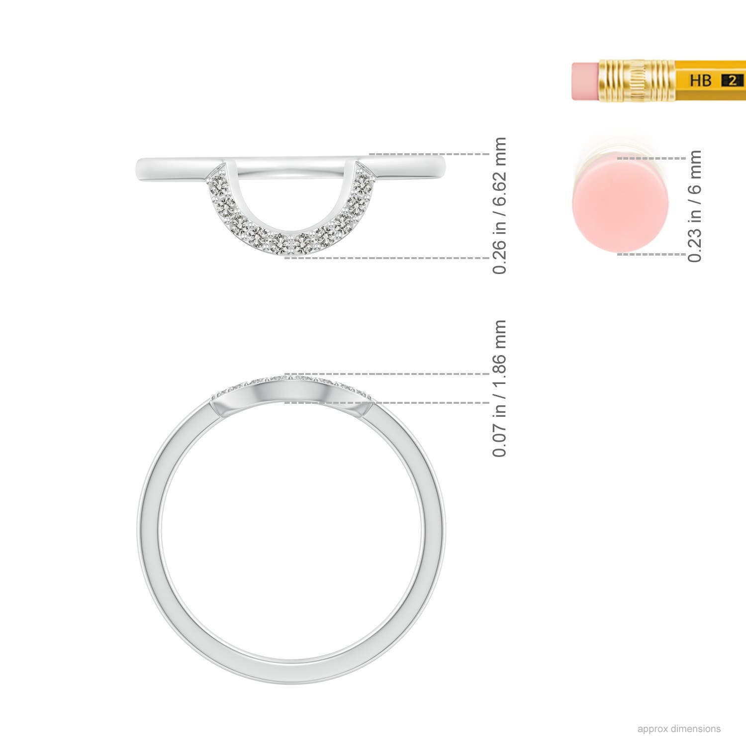 K, I3 / 0.1 CT / 14 KT White Gold