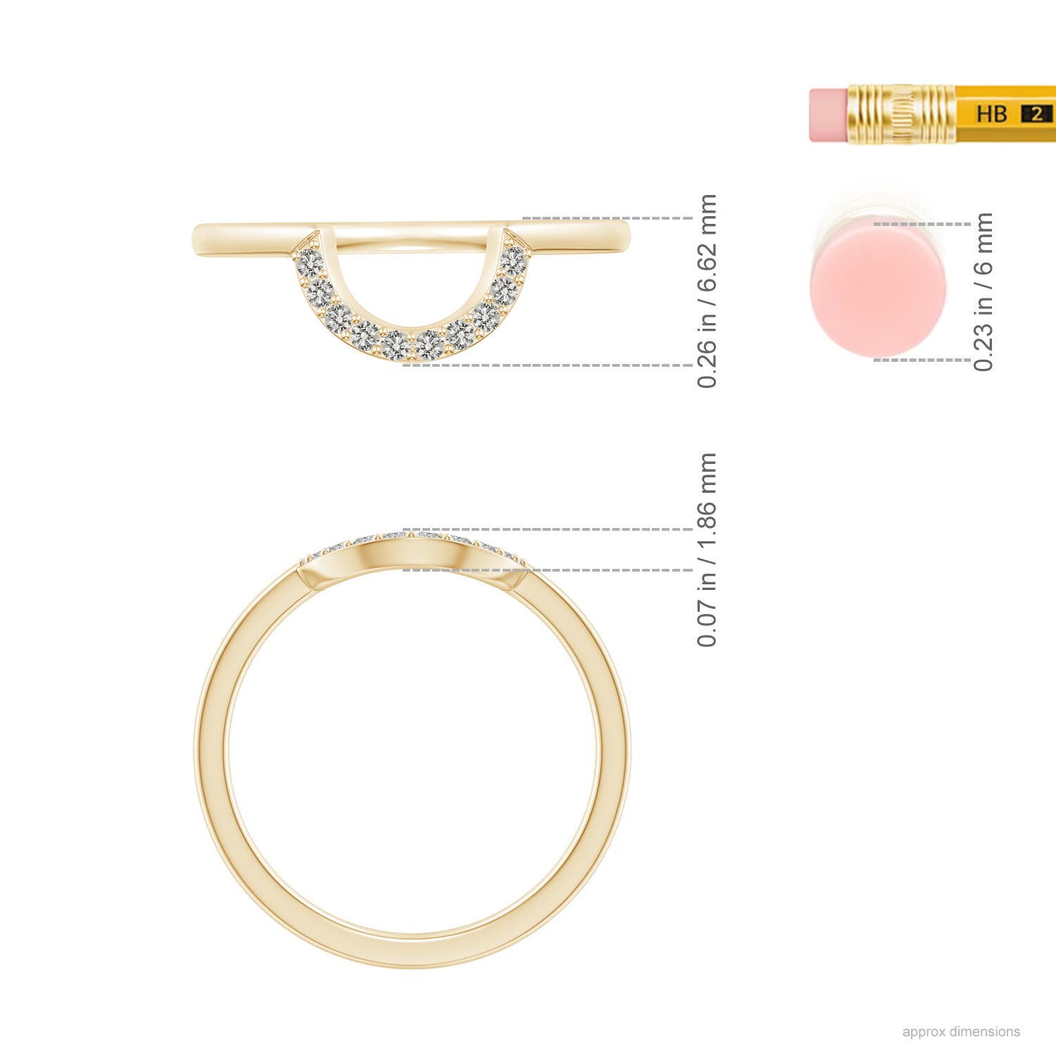 K, I3 / 0.1 CT / 14 KT Yellow Gold