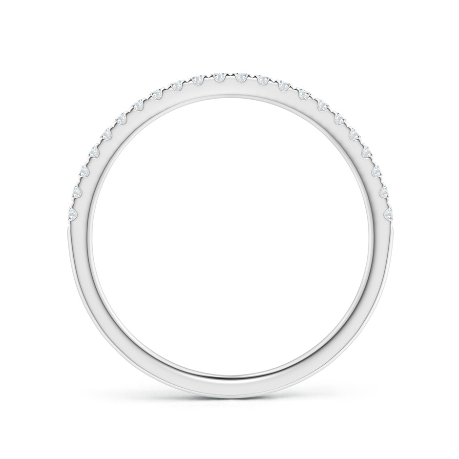 1.3mm GVS2 Pave-Set Diamond Half Eternity Classic Wedding Band in White Gold side 1