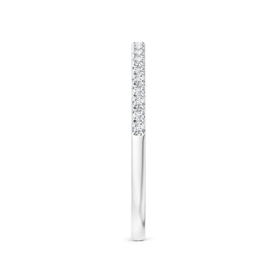 1.3mm GVS2 Pave-Set Diamond Half Eternity Classic Wedding Band in White Gold side 2