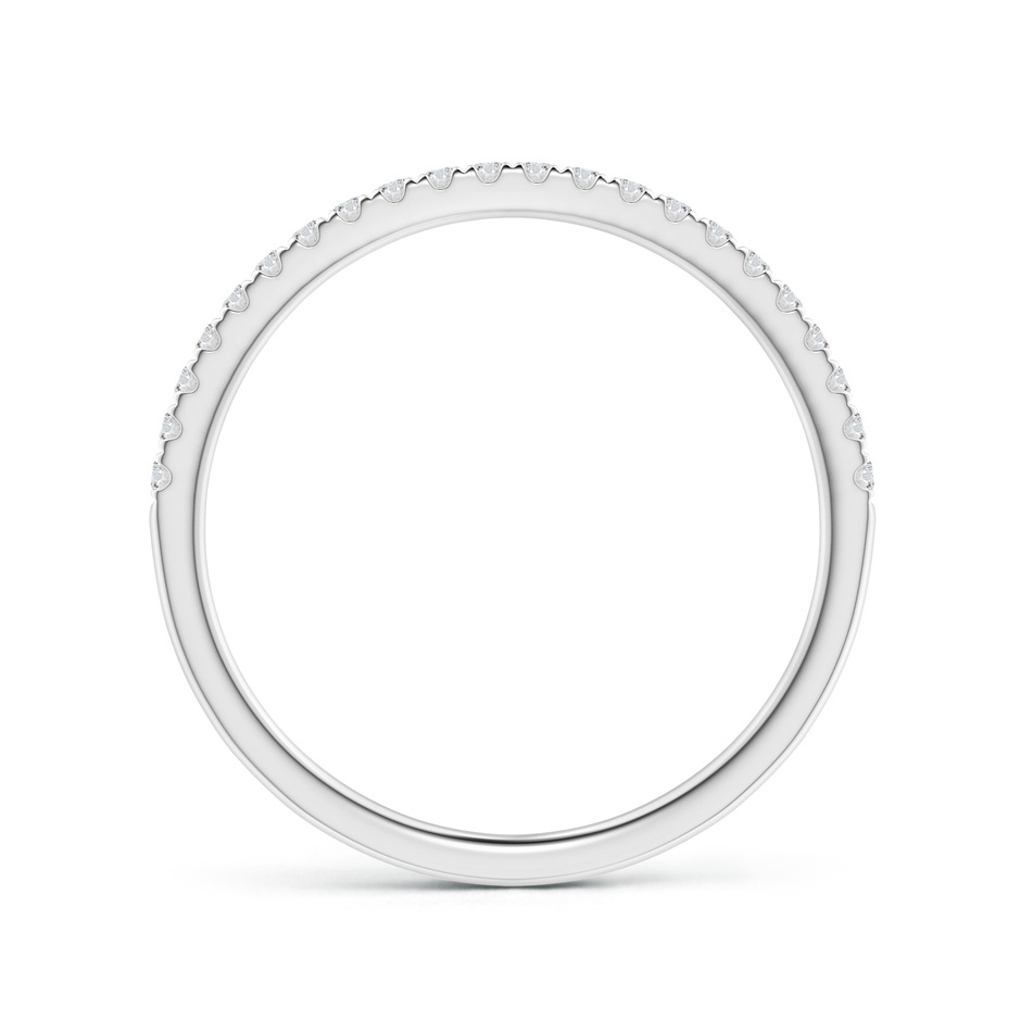 1.3mm HSI2 Pave-Set Diamond Half Eternity Classic Wedding Band in White Gold side 1