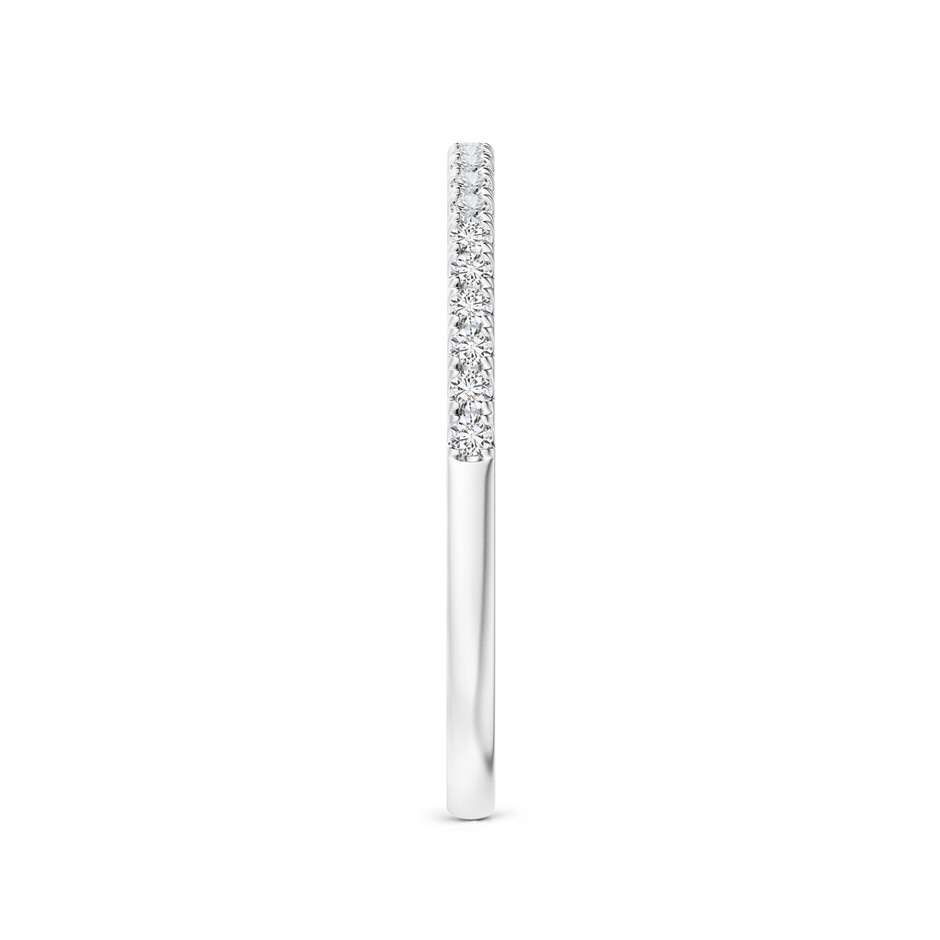 1.3mm HSI2 Pave-Set Diamond Half Eternity Classic Wedding Band in White Gold side 2