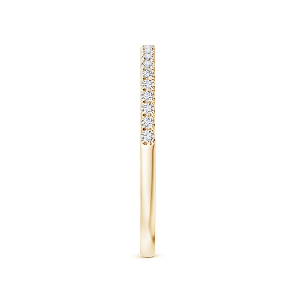 1.3mm HSI2 Pave-Set Diamond Half Eternity Classic Wedding Band in Yellow Gold side 2