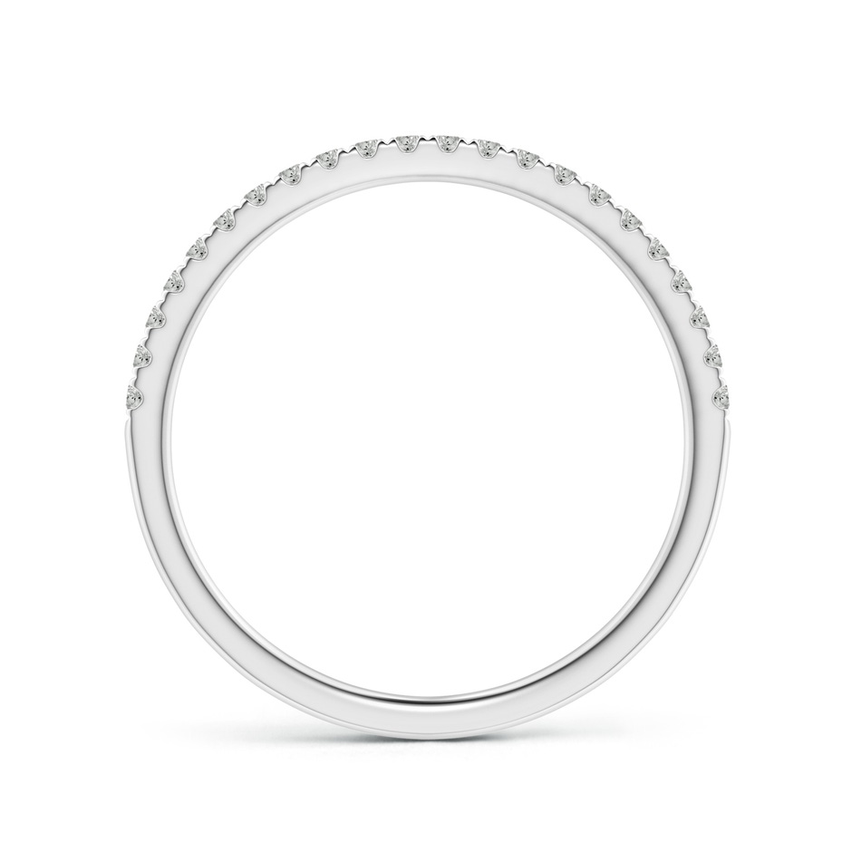 1.3mm KI3 Pave-Set Diamond Half Eternity Classic Wedding Band in White Gold side 1