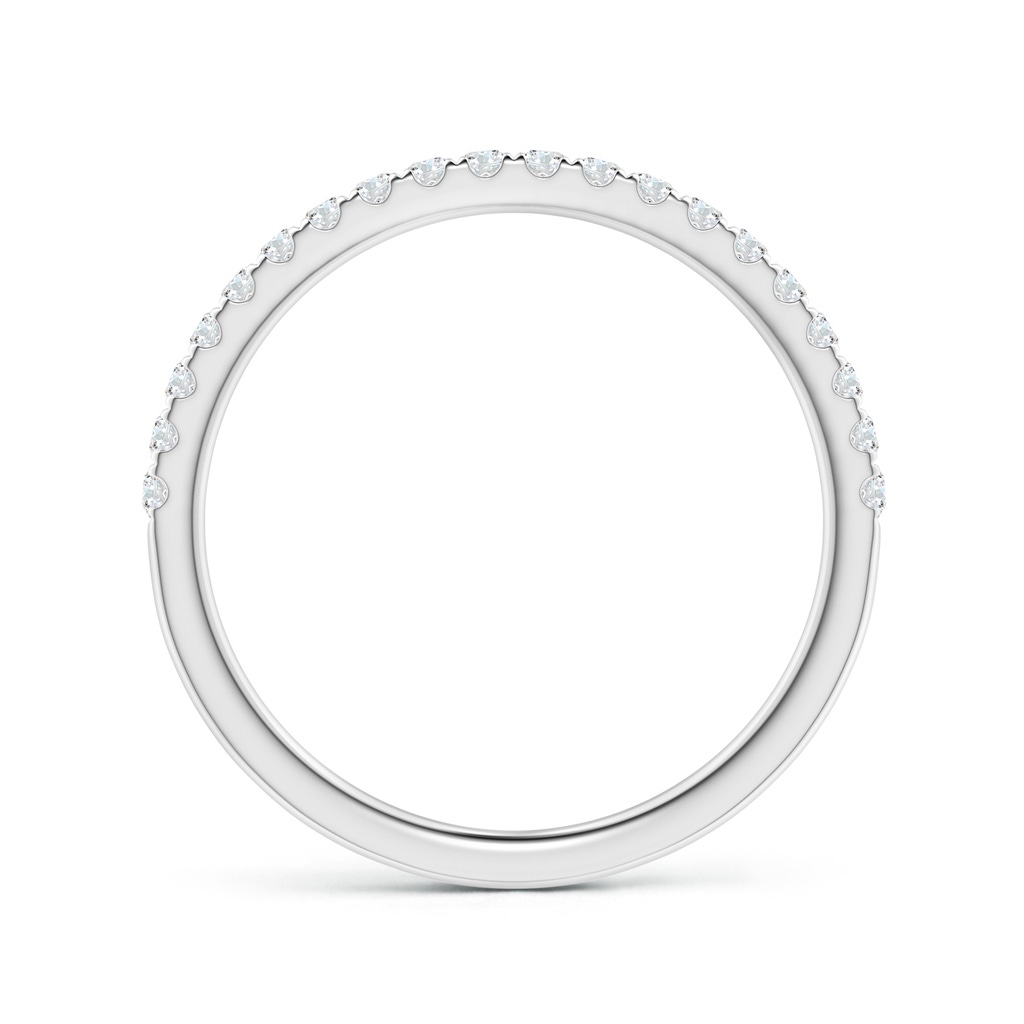 1.5mm GVS2 Pave-Set Diamond Half Eternity Classic Wedding Band in White Gold - side 1