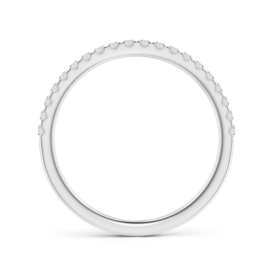 1.5mm HSI2 Pave-Set Diamond Half Eternity Classic Wedding Band in White Gold side 1