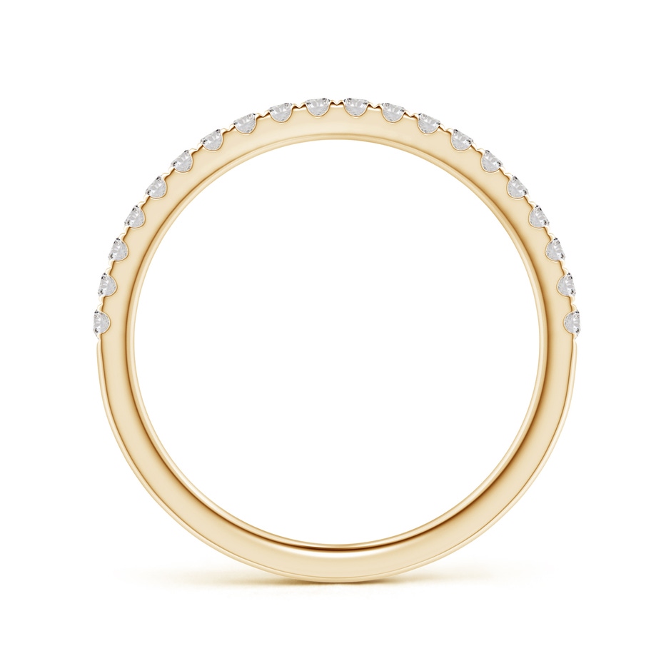 1.5mm IJI1I2 Pave-Set Diamond Half Eternity Classic Wedding Band in Yellow Gold side 1