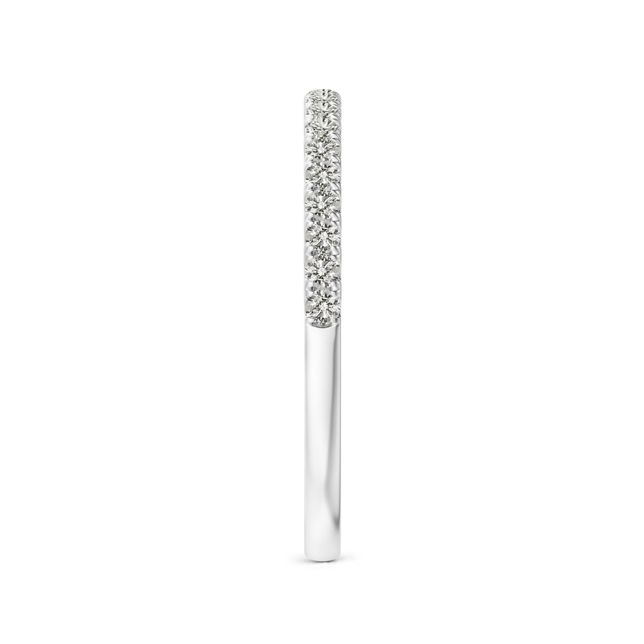 1.5mm KI3 Pave-Set Diamond Half Eternity Classic Wedding Band in White Gold side 2