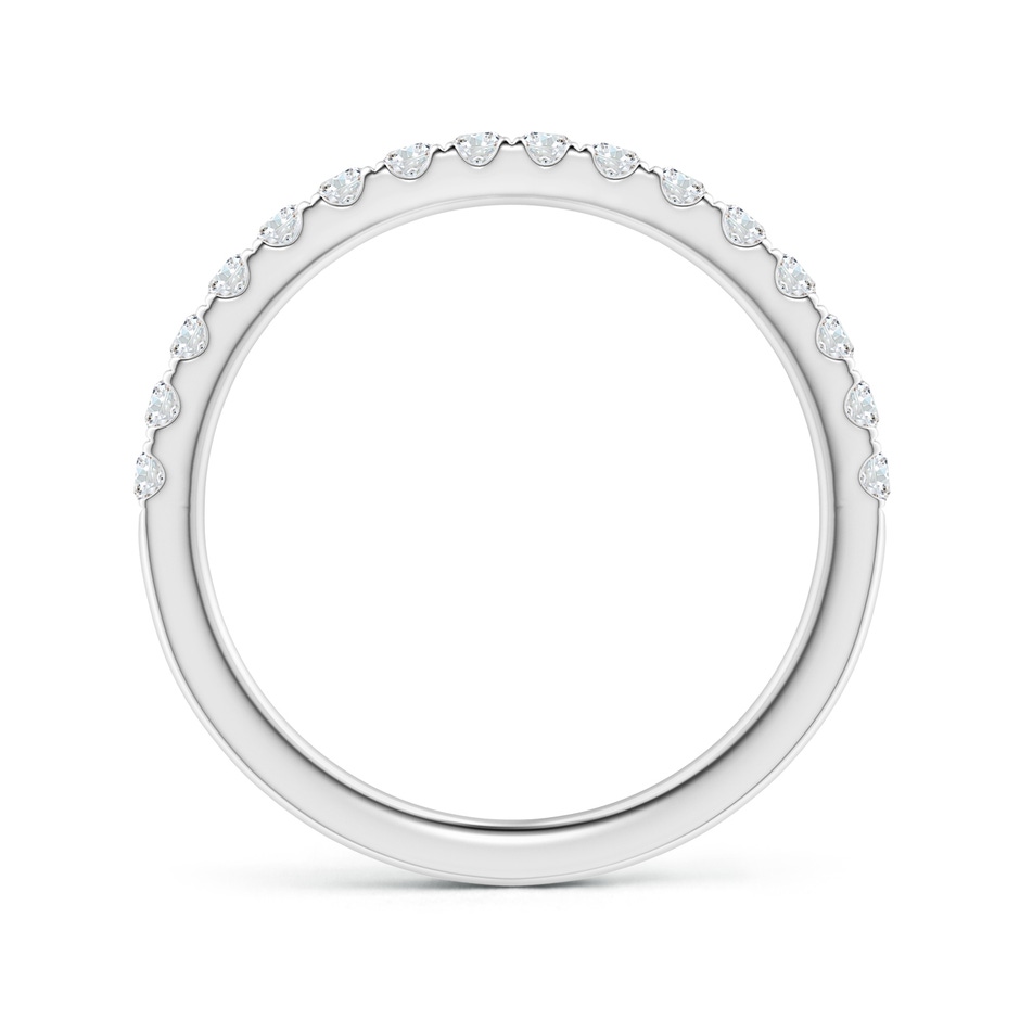 1.7mm GVS2 Pave-Set Diamond Half Eternity Classic Wedding Band in White Gold side 1