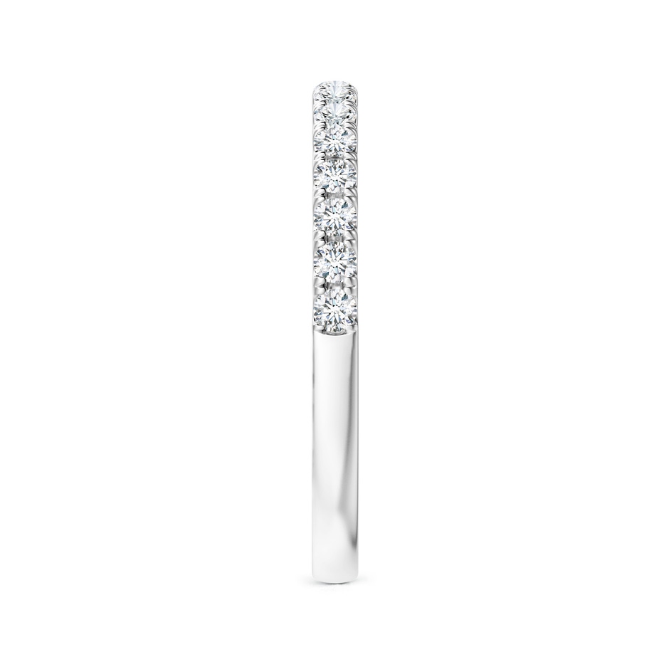 1.7mm GVS2 Pave-Set Diamond Half Eternity Classic Wedding Band in White Gold side 2
