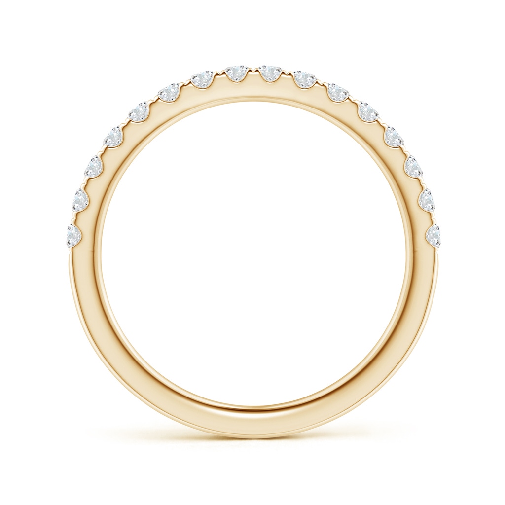 1.7mm GVS2 Pave-Set Diamond Half Eternity Classic Wedding Band in Yellow Gold - side 1