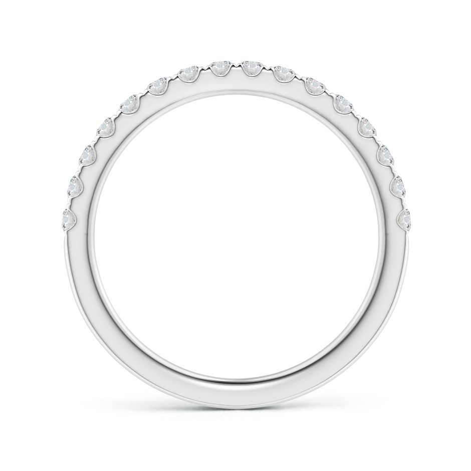 1.7mm HSI2 Pave-Set Diamond Half Eternity Classic Wedding Band in White Gold side 1