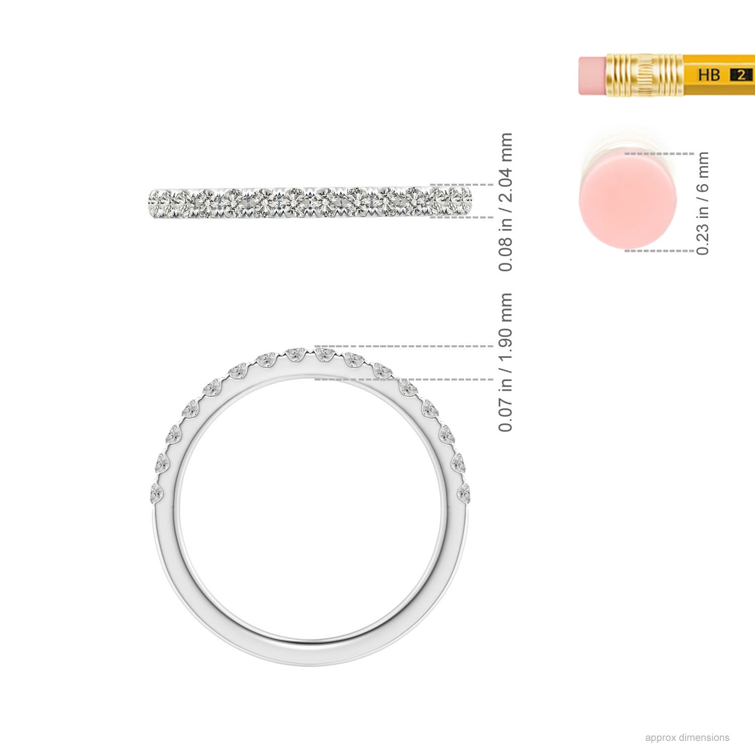 K, I3 / 0.34 CT / 14 KT White Gold