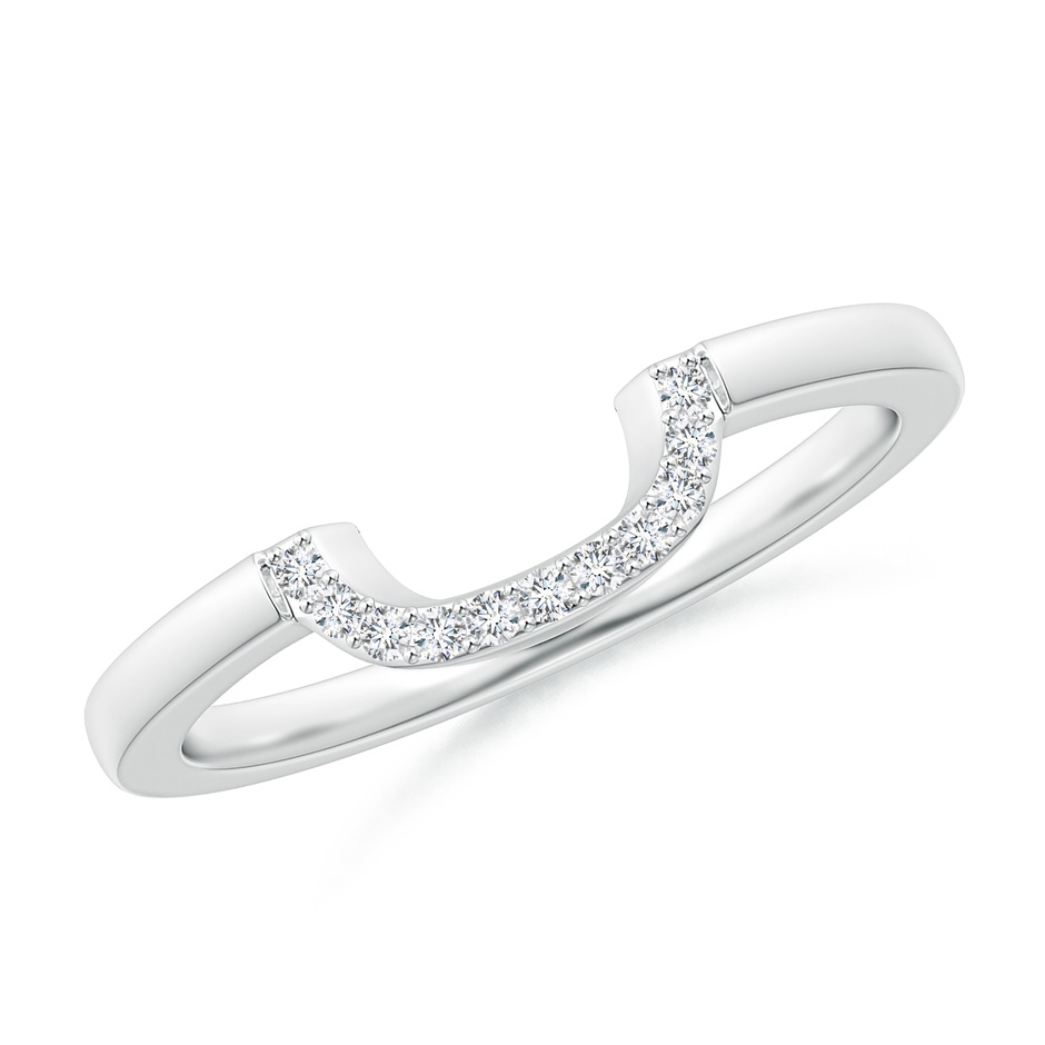 1.1mm GVS2 Diamond Contoured Comfort Fit Wedding Band in P950 Platinum 