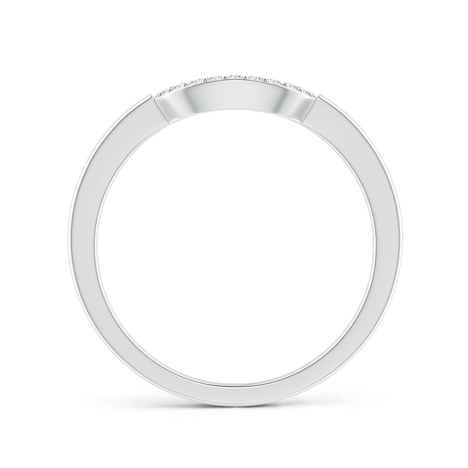 1.1mm GVS2 Diamond Contoured Comfort Fit Wedding Band in P950 Platinum side 1