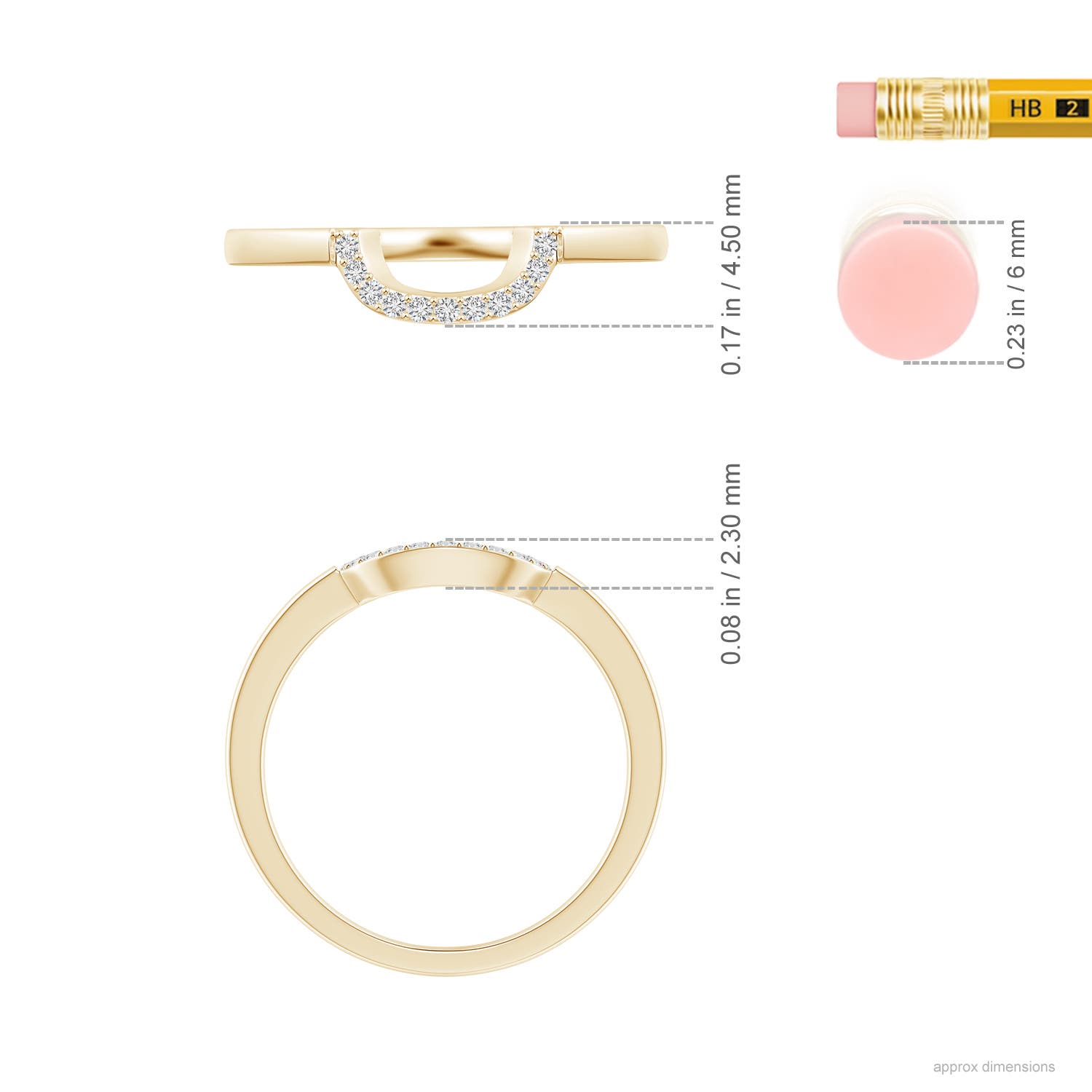 H, SI2 / 0.07 CT / 14 KT Yellow Gold