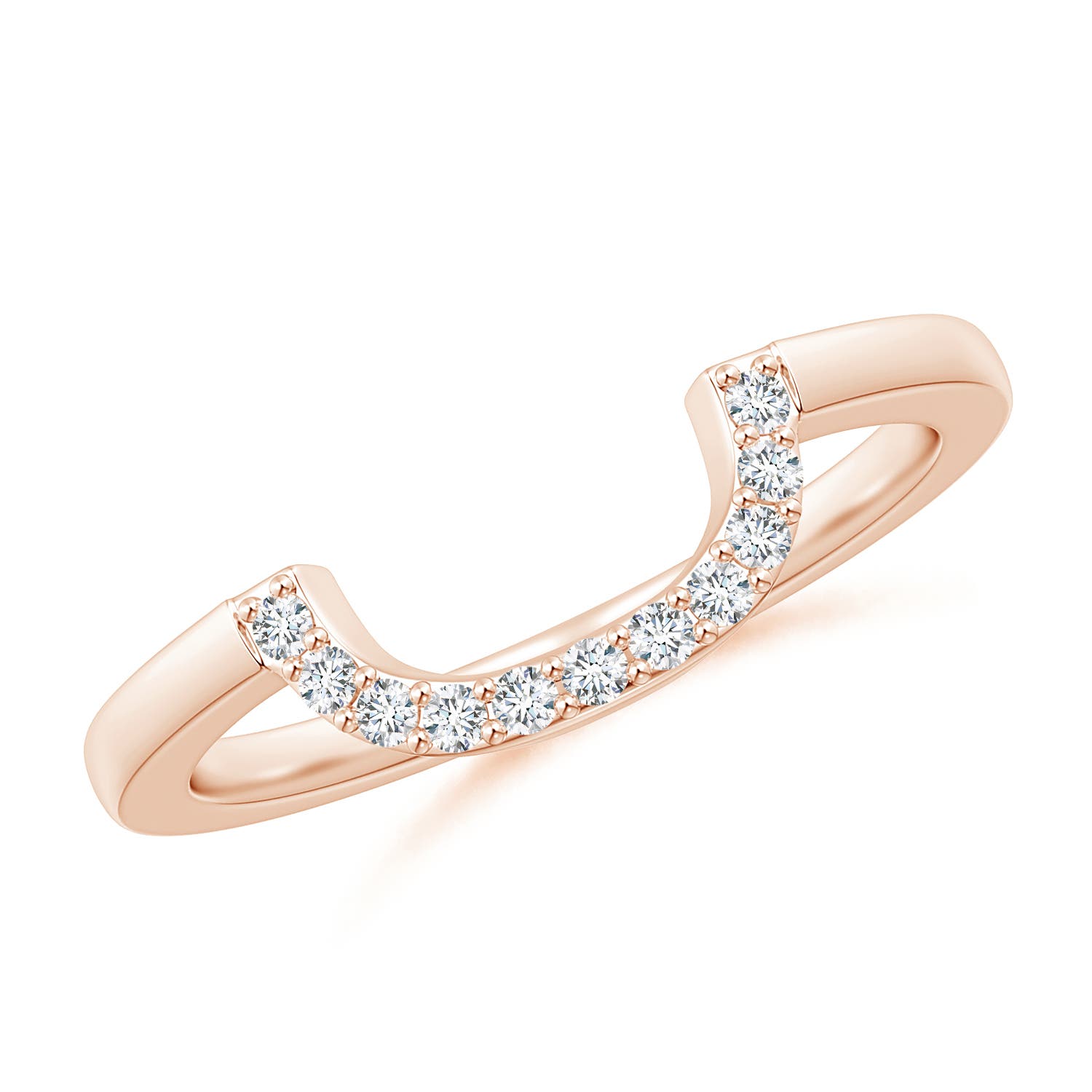 G, VS2 / 0.09 CT / 14 KT Rose Gold