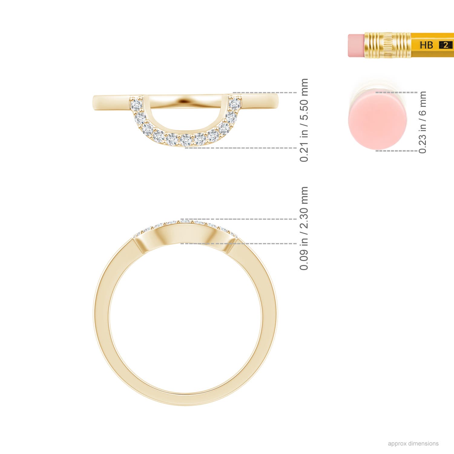 G, VS2 / 0.09 CT / 14 KT Yellow Gold