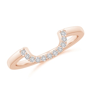 1.2mm HSI2 Diamond Contoured Comfort Fit Wedding Band in Rose Gold
