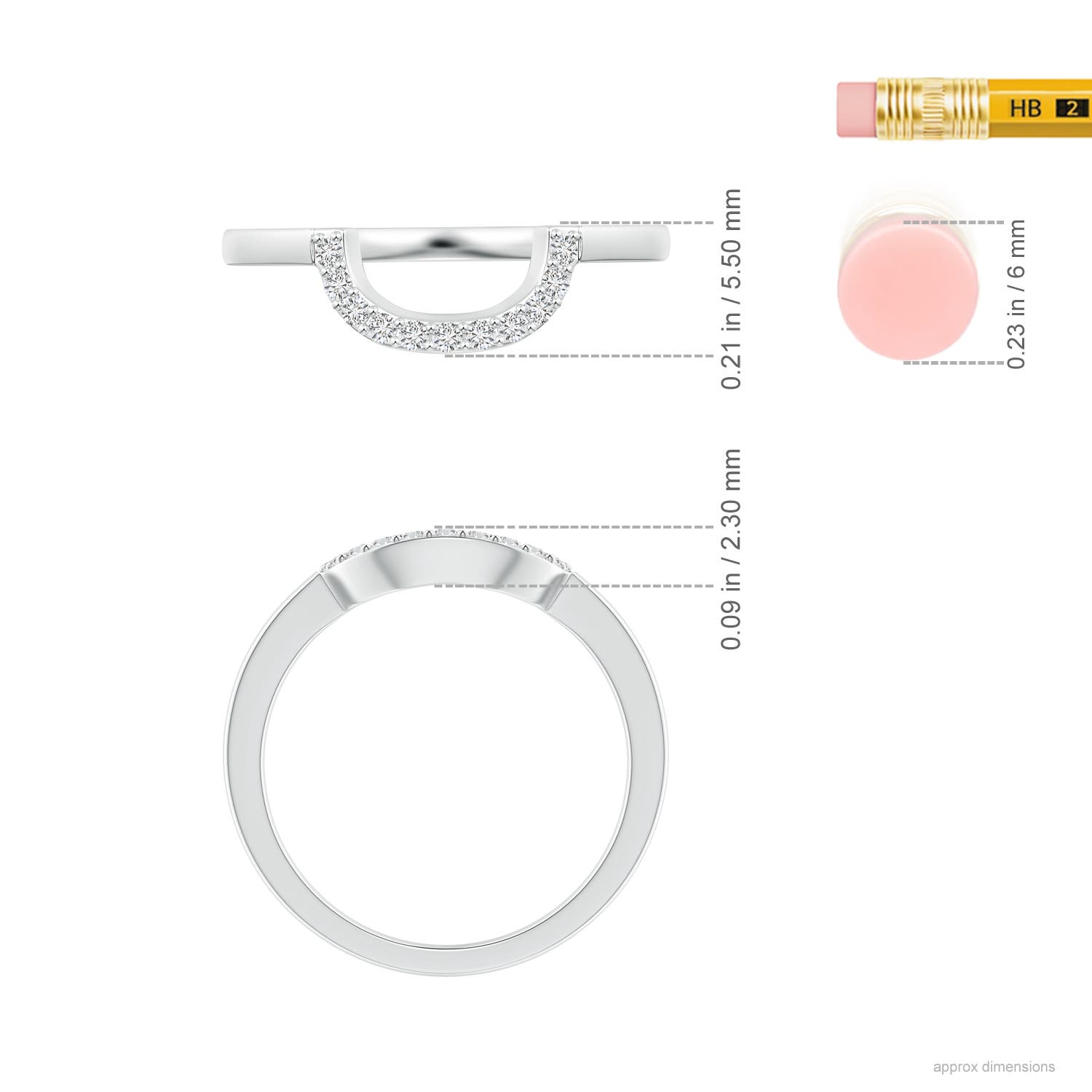 H, SI2 / 0.09 CT / 14 KT White Gold