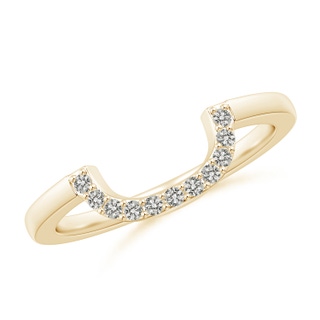 1.2mm KI3 Diamond Contoured Comfort Fit Wedding Band in Yellow Gold