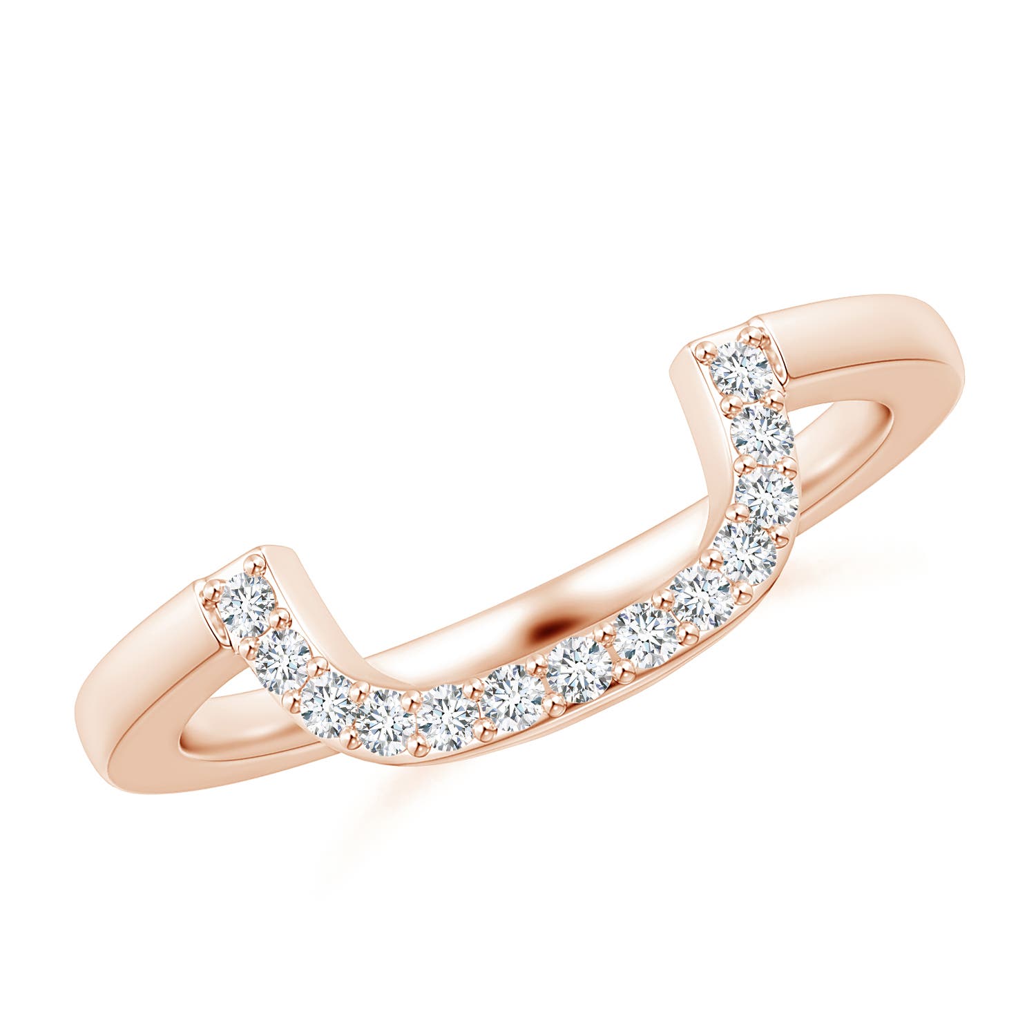 G, VS2 / 0.13 CT / 14 KT Rose Gold