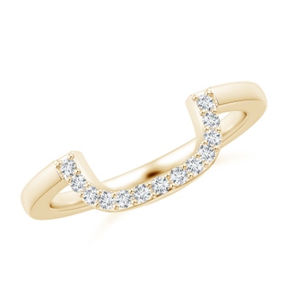 1.3mm GVS2 Diamond Contoured Comfort Fit Wedding Band in Yellow Gold