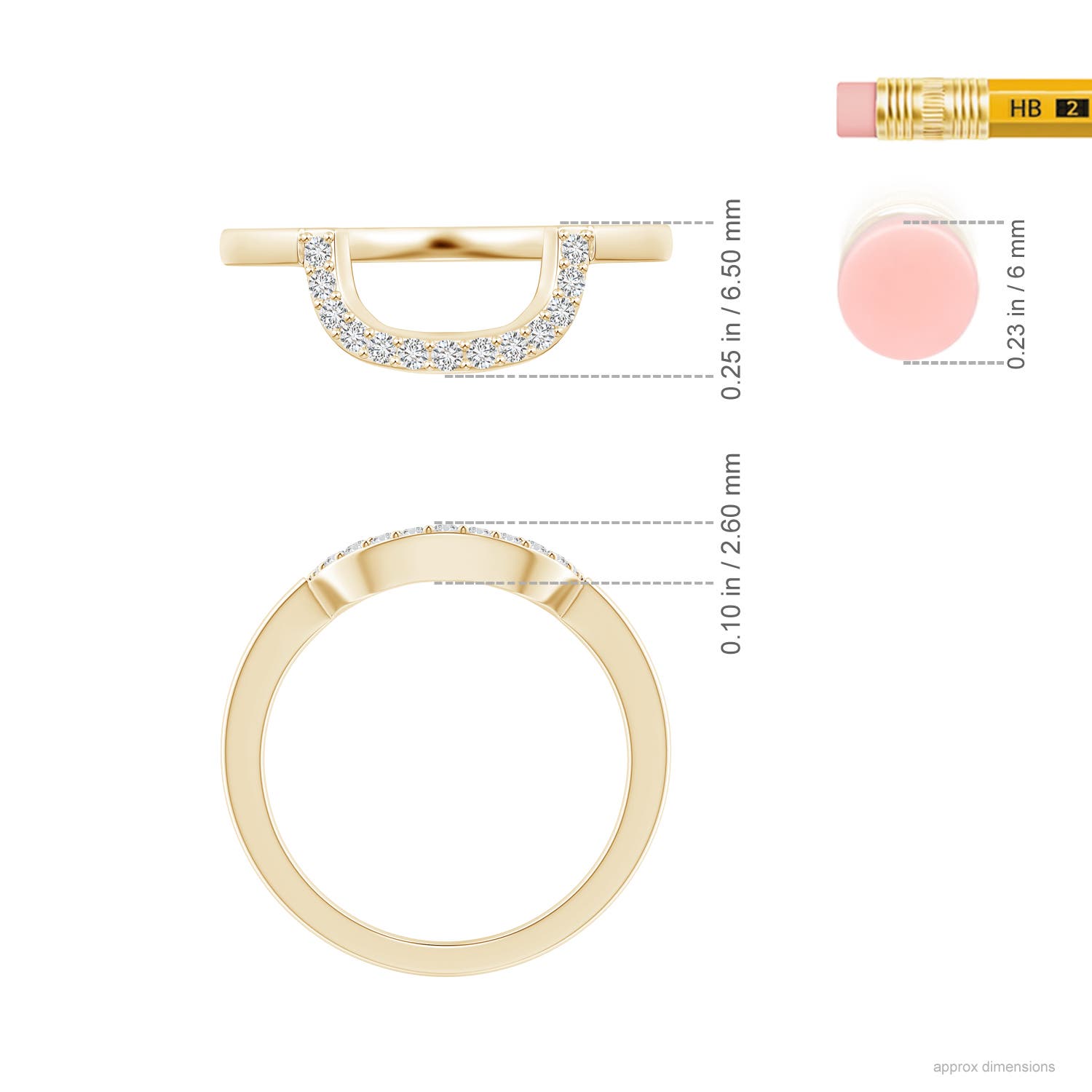 H, SI2 / 0.13 CT / 14 KT Yellow Gold