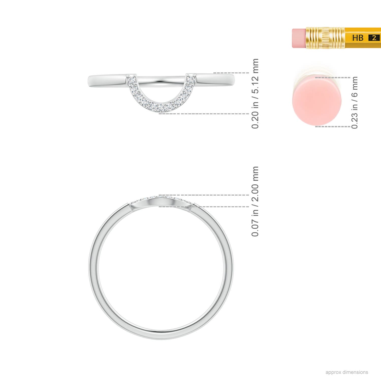 F-G, VS / 0.07 CT / 14 KT White Gold