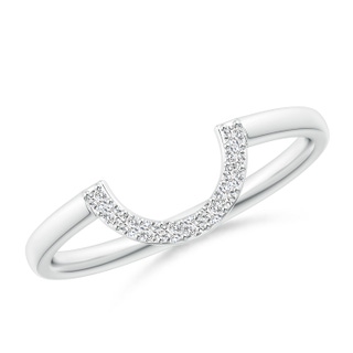 1.2mm HSI2 Diamond U-Shaped Wedding Band in P950 Platinum