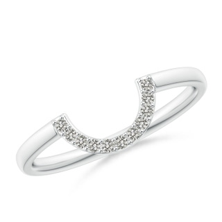 1.2mm KI3 Diamond U-Shaped Wedding Band in P950 Platinum