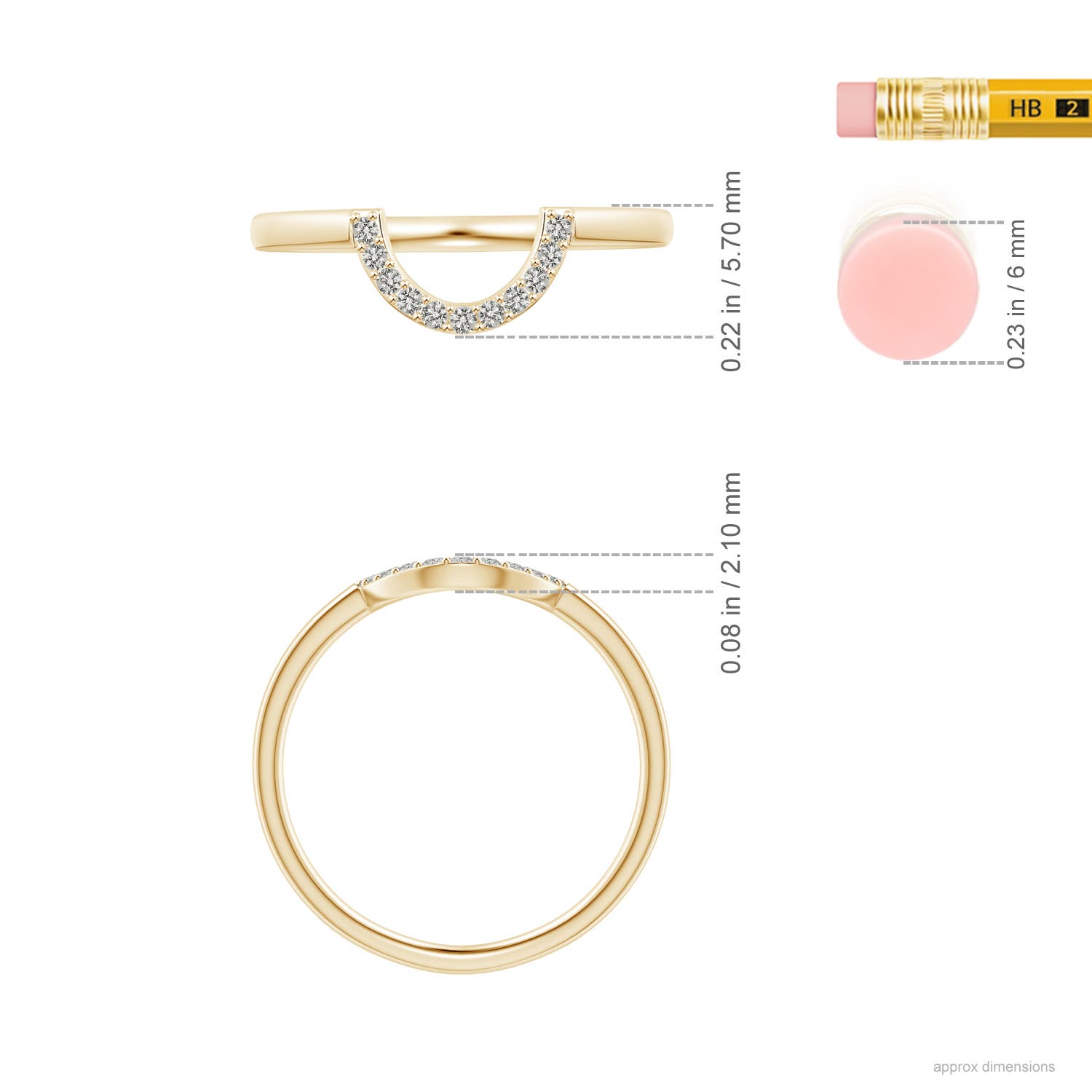 K, I3 / 0.09 CT / 14 KT Yellow Gold