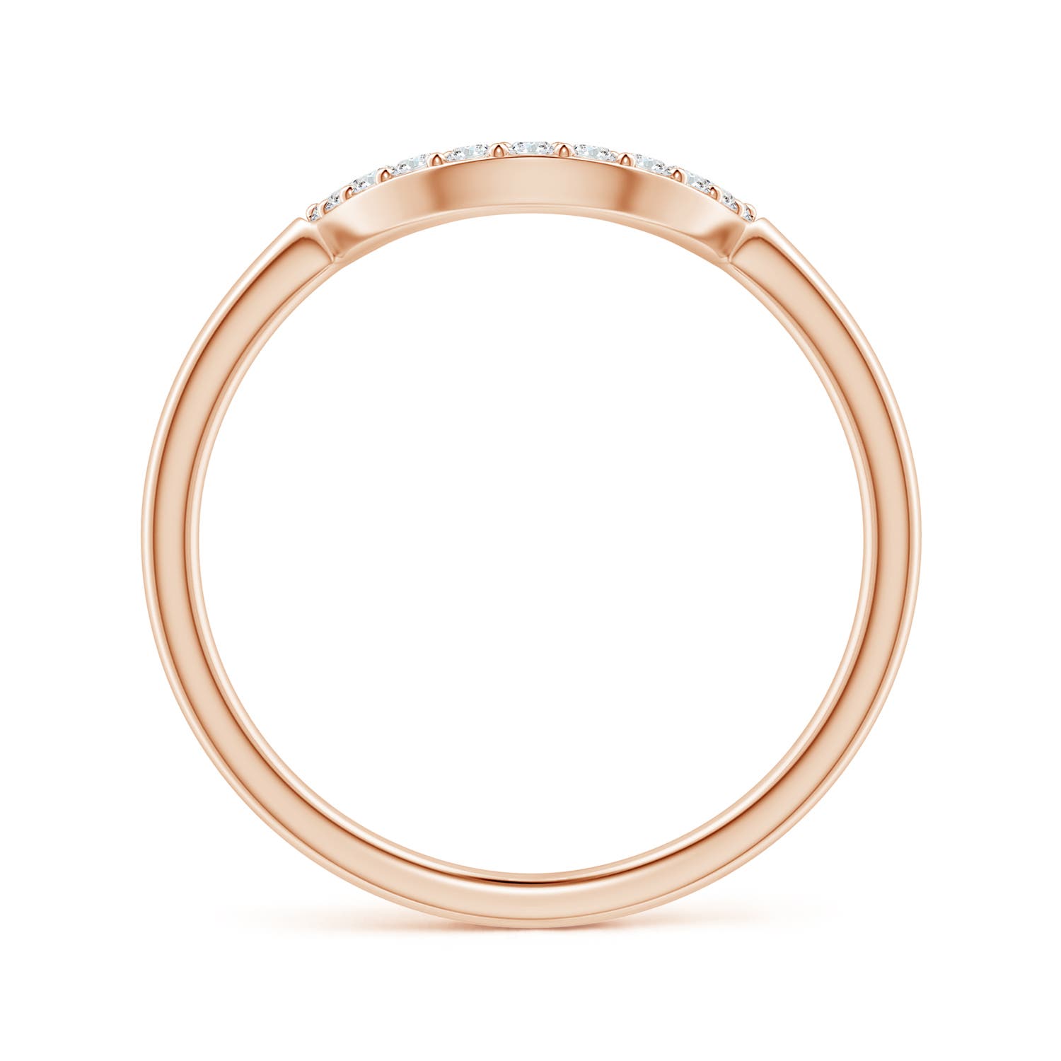 G, VS2 / 0.11 CT / 14 KT Rose Gold