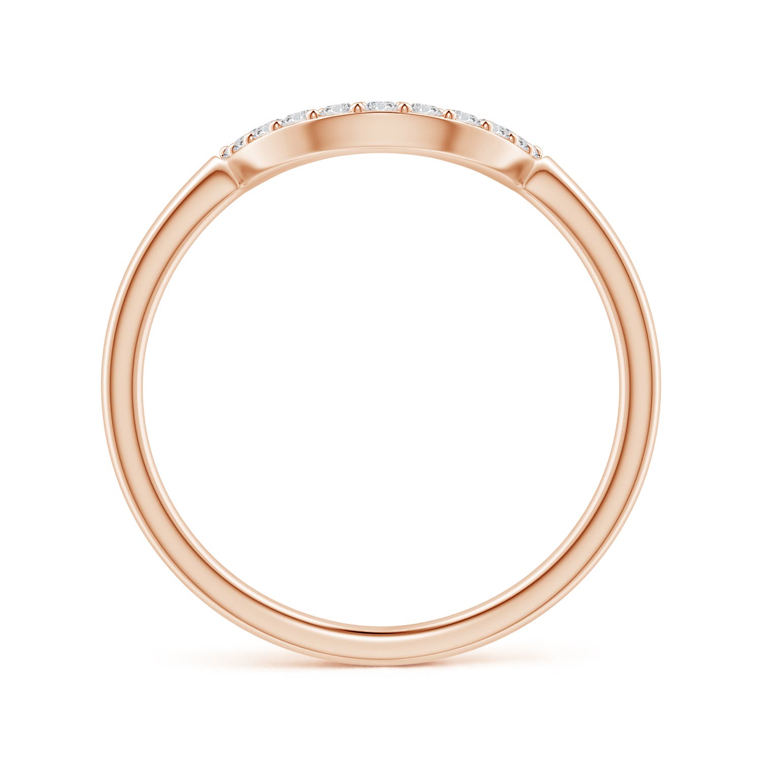 H, SI2 / 0.11 CT / 14 KT Rose Gold