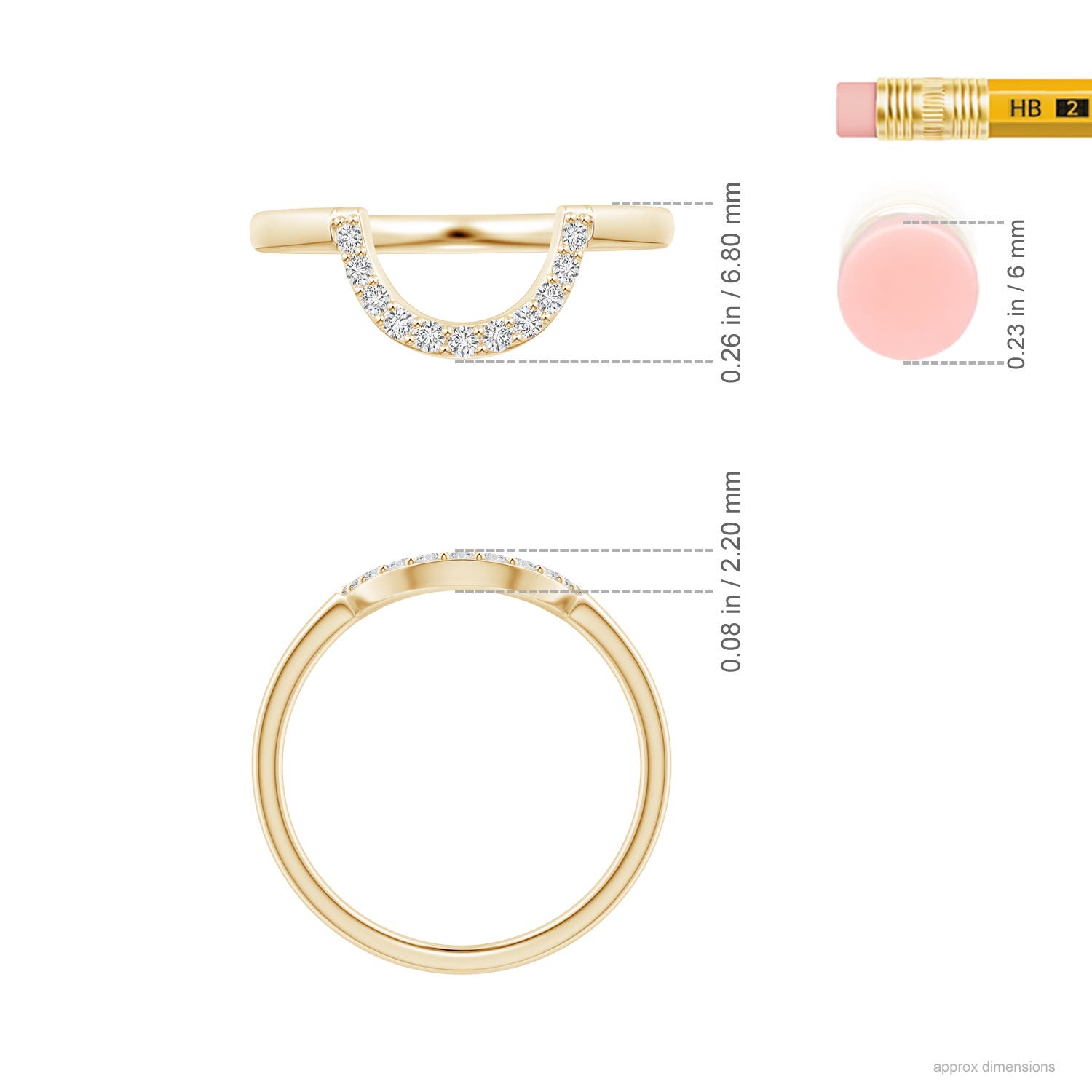 H, SI2 / 0.11 CT / 14 KT Yellow Gold