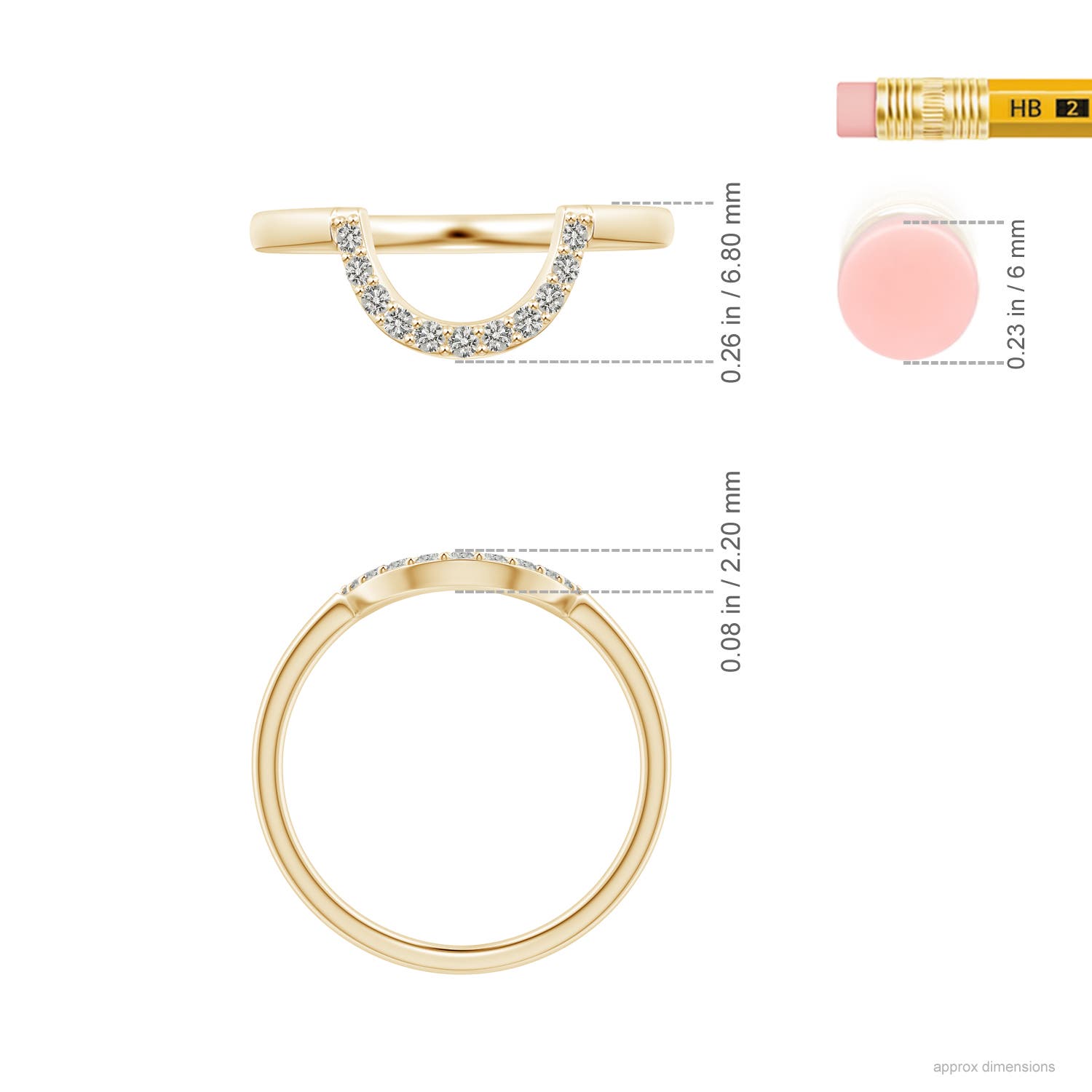 K, I3 / 0.11 CT / 14 KT Yellow Gold