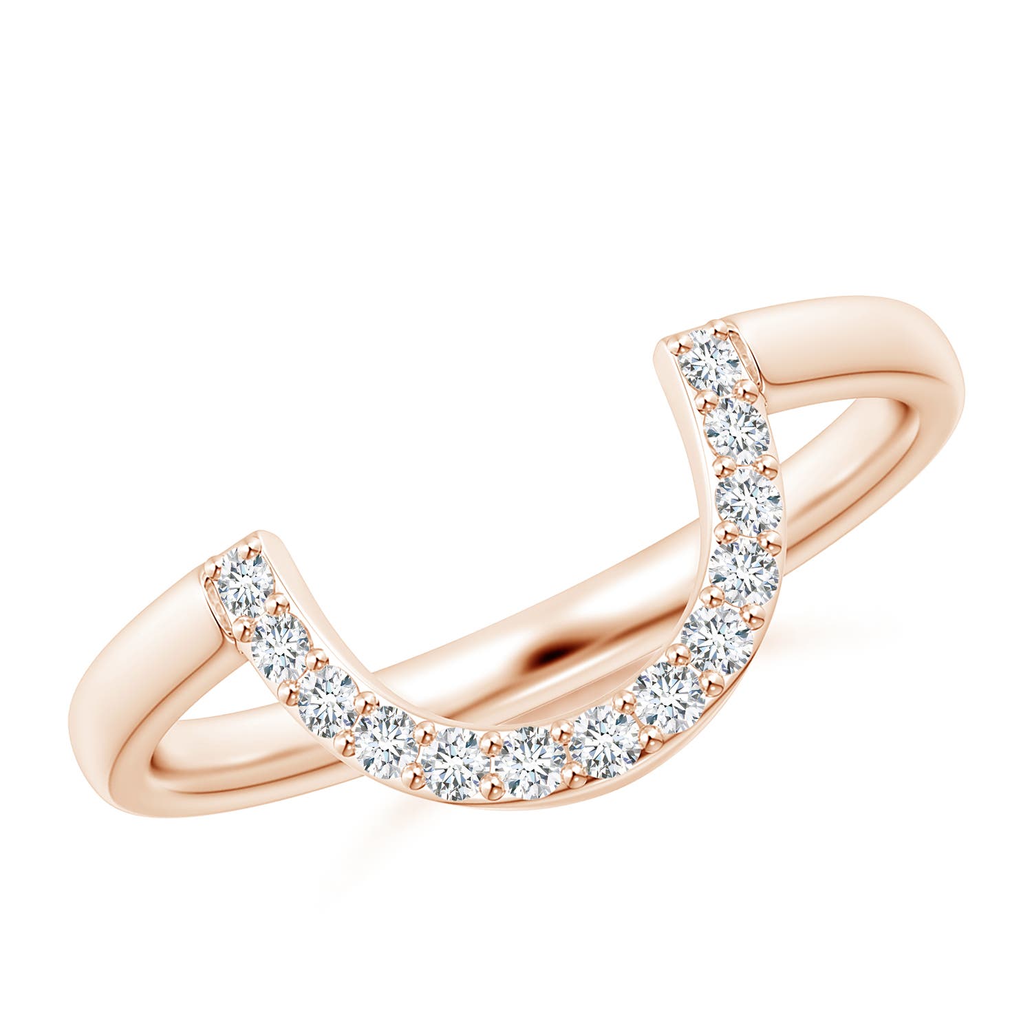 F-G, VS / 0.16 CT / 14 KT Rose Gold