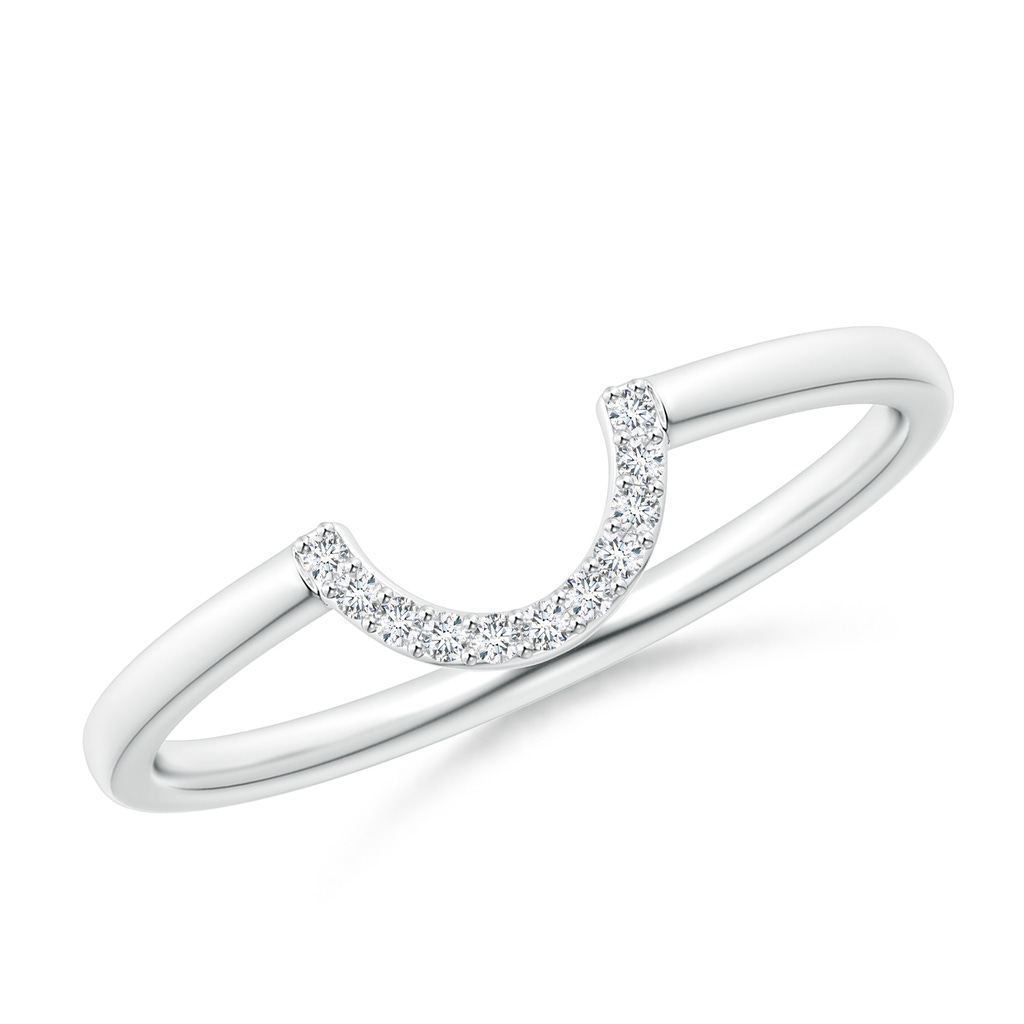 1mm GVS2 Diamond U-Shaped Wedding Band in P950 Platinum