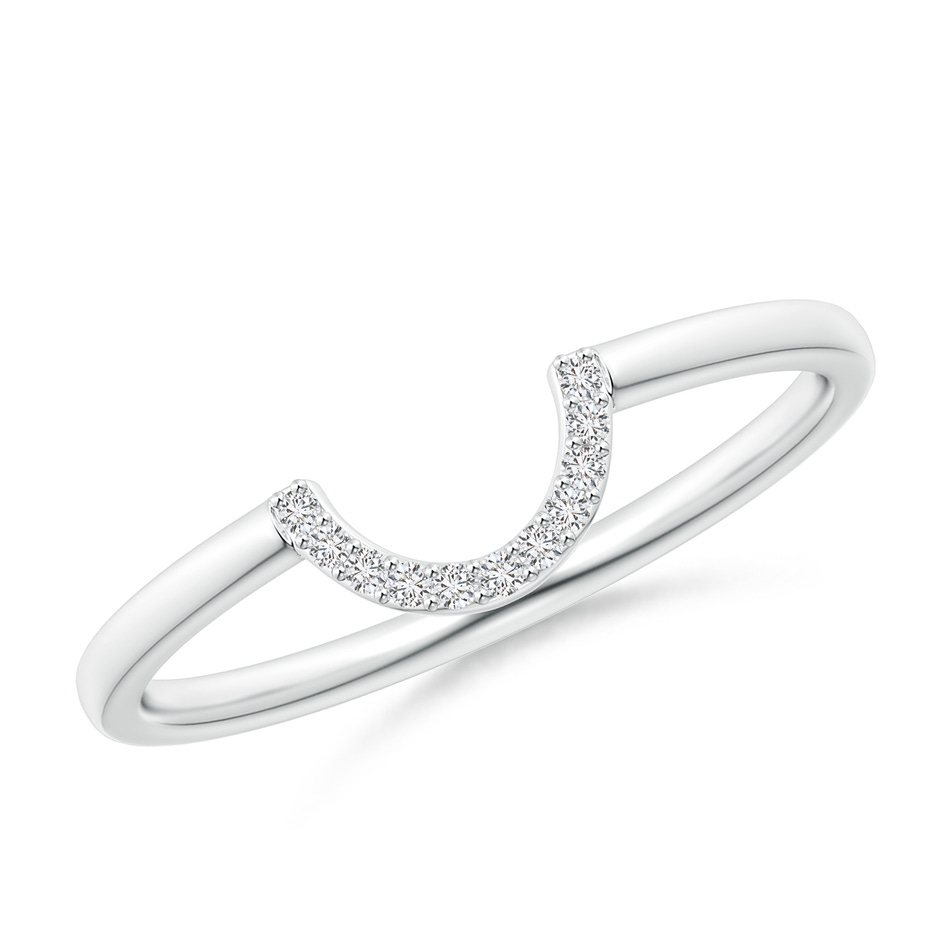 1mm HSI2 Diamond U-Shaped Wedding Band in P950 Platinum 