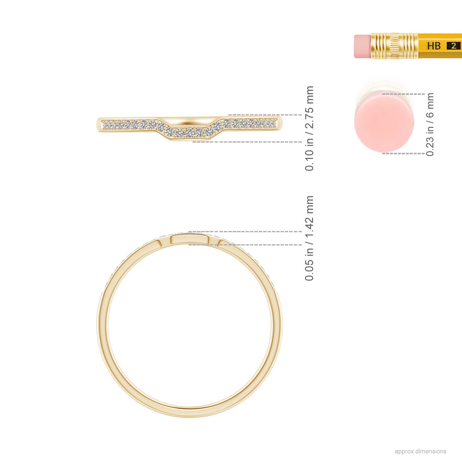 K, I3 / 0.09 CT / 14 KT Yellow Gold