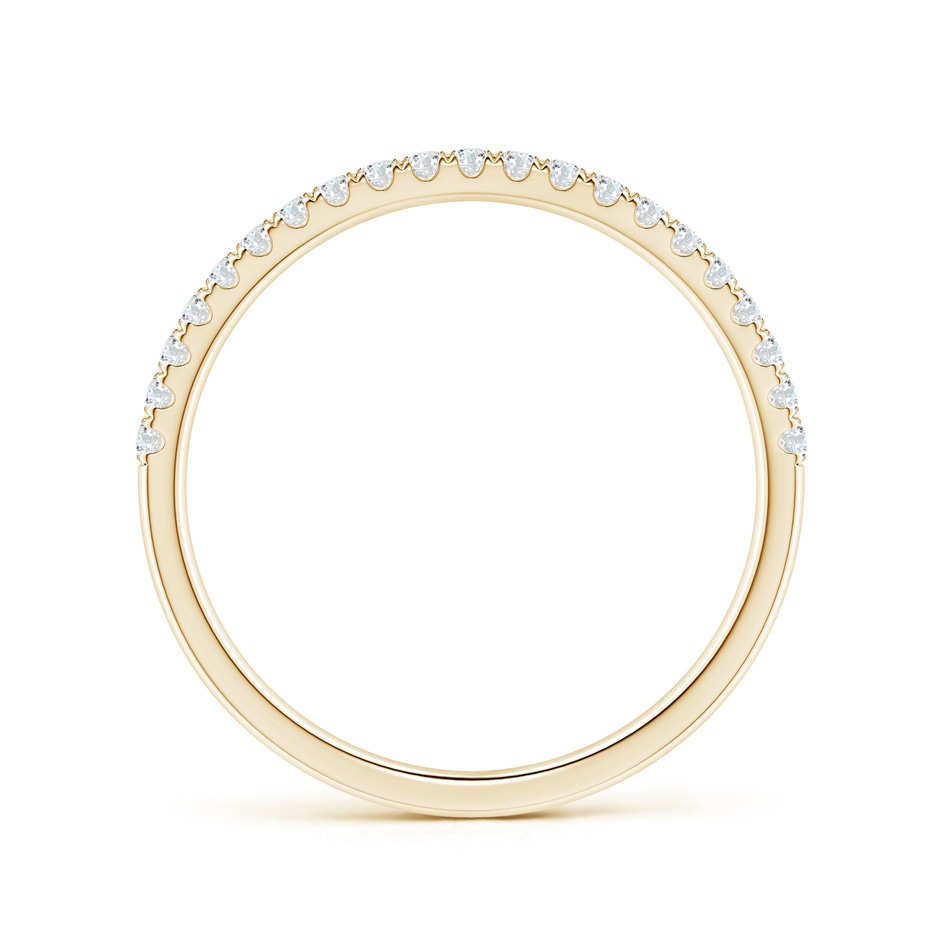 1.25mm GVS2 Half Eternity Double Row Diamond Wedding Band in Yellow Gold side 1