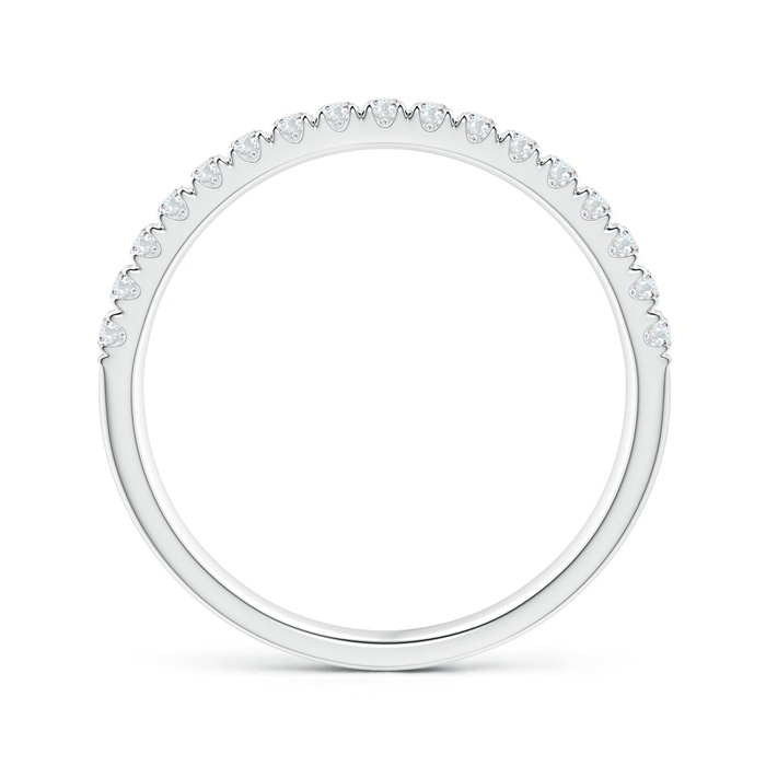 1.6mm GVS2 Half Eternity Double Row Diamond Wedding Band in 9K White Gold product image