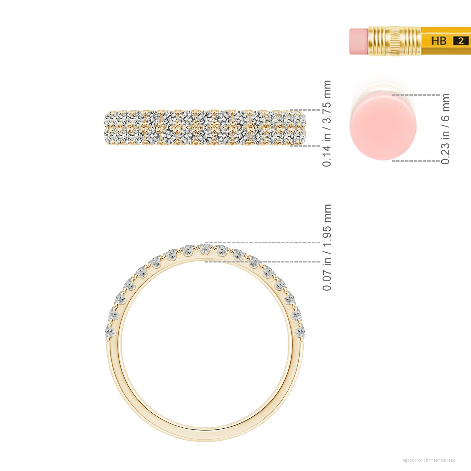 K, I3 / 0.61 CT / 14 KT Yellow Gold