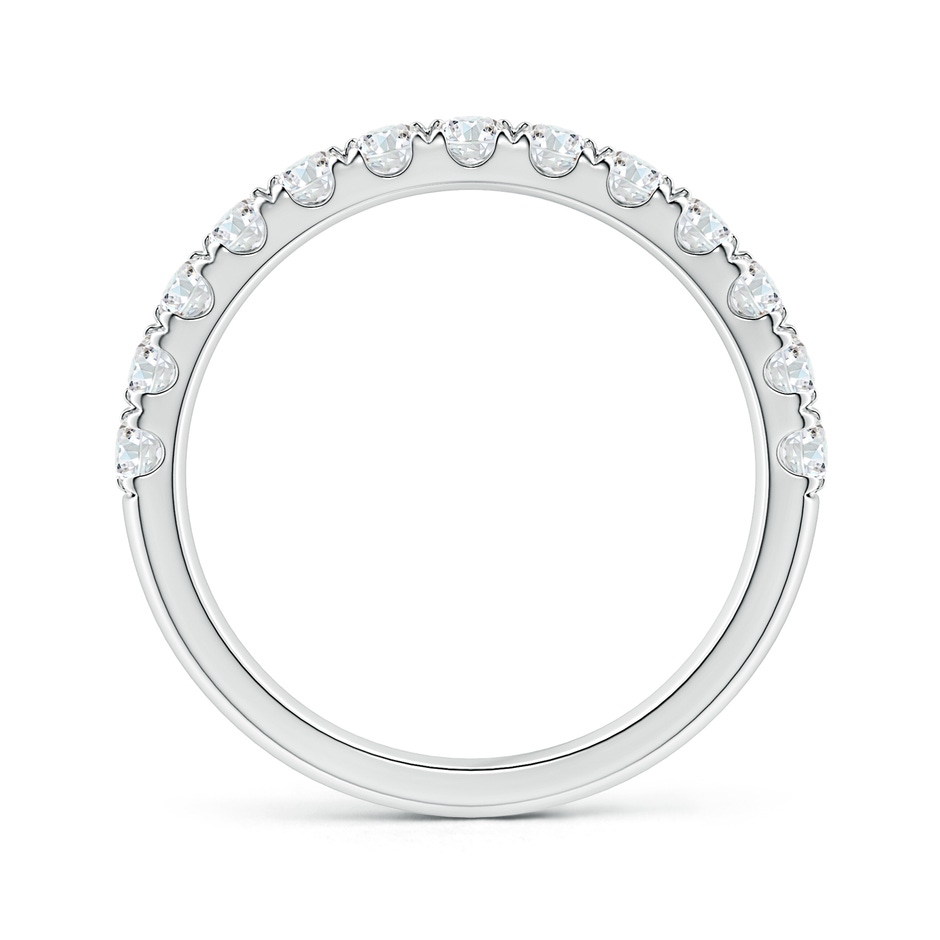 2.4mm GVS2 Half Eternity Double Row Diamond Wedding Band in White Gold side 1