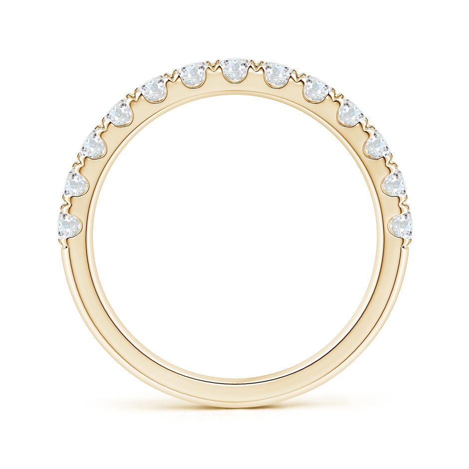 2.4mm GVS2 Half Eternity Double Row Diamond Wedding Band in Yellow Gold side 1